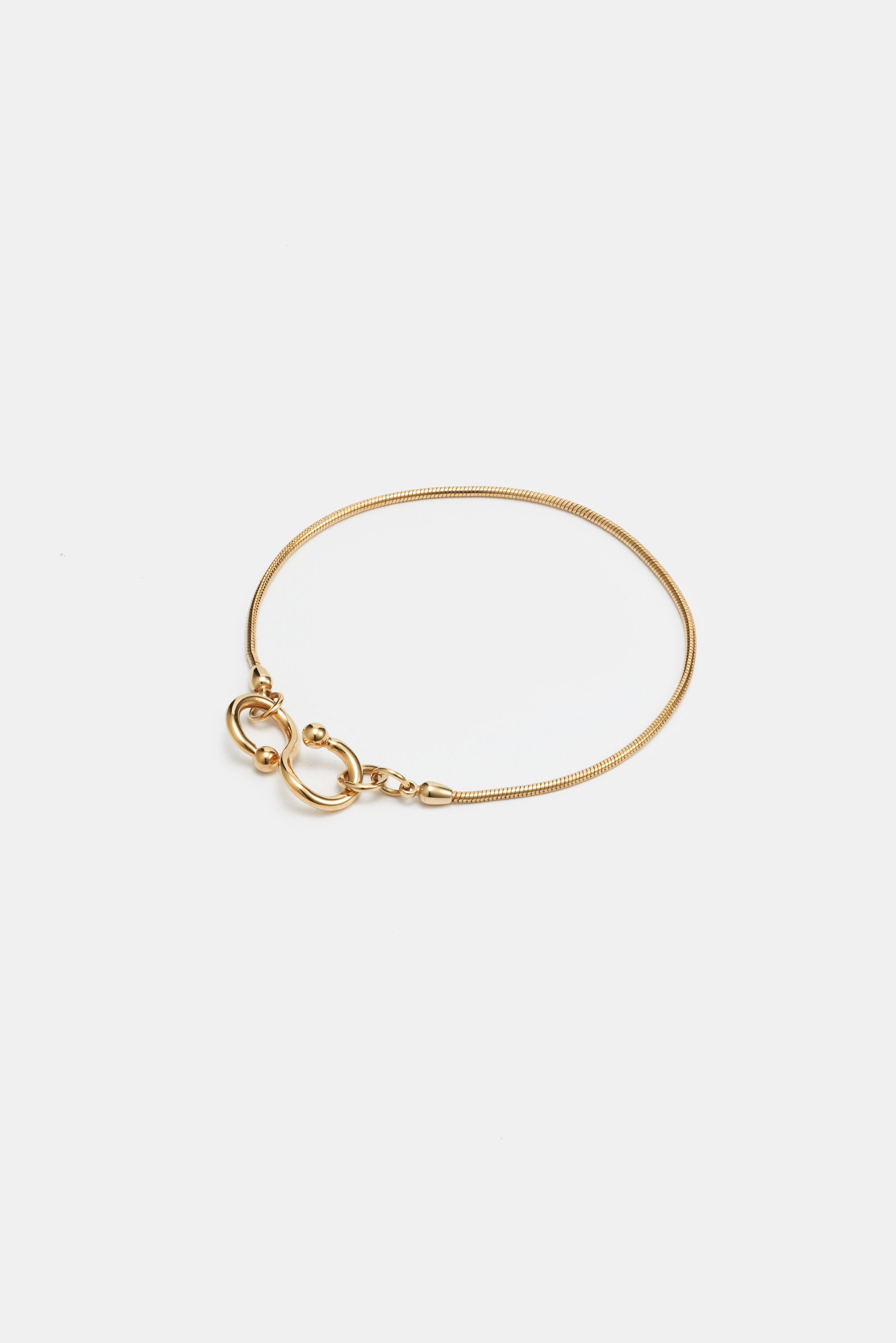 heres INES 08 BRACELET GOLD ヒアーズ　ブレスレット箱に入れてお送りいたします