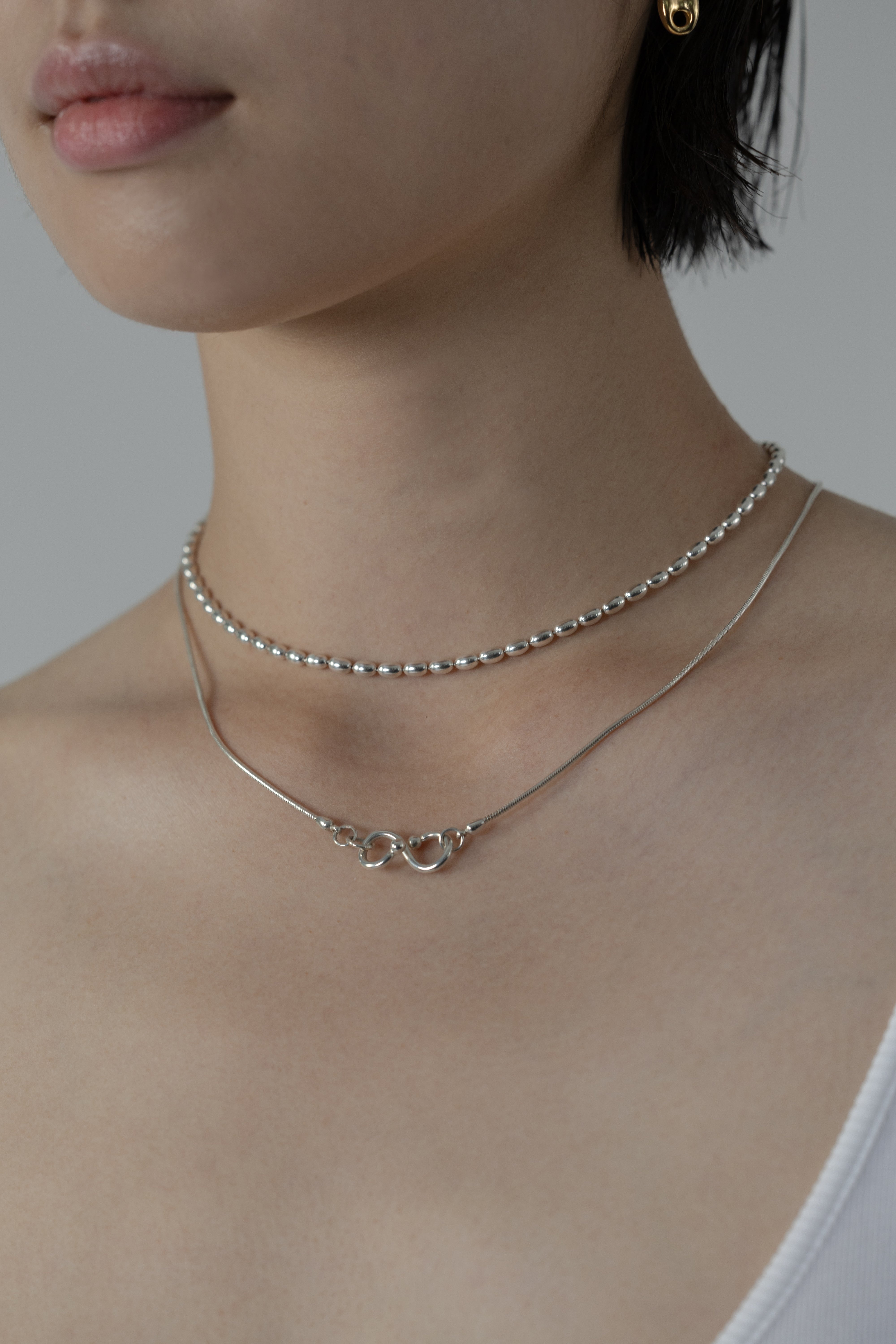 h'eres INES 08 NECKLACE here's ヒアーズ：45cm INES 08 NECKLACE – h'eres