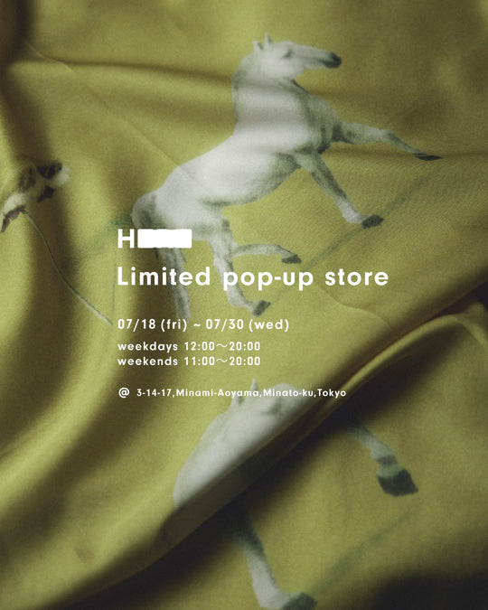 TOKYO POPUP STORE / 東京POPUP開催のお知らせ