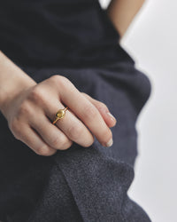 PEBBLE Ö RING GOLD – h'eres