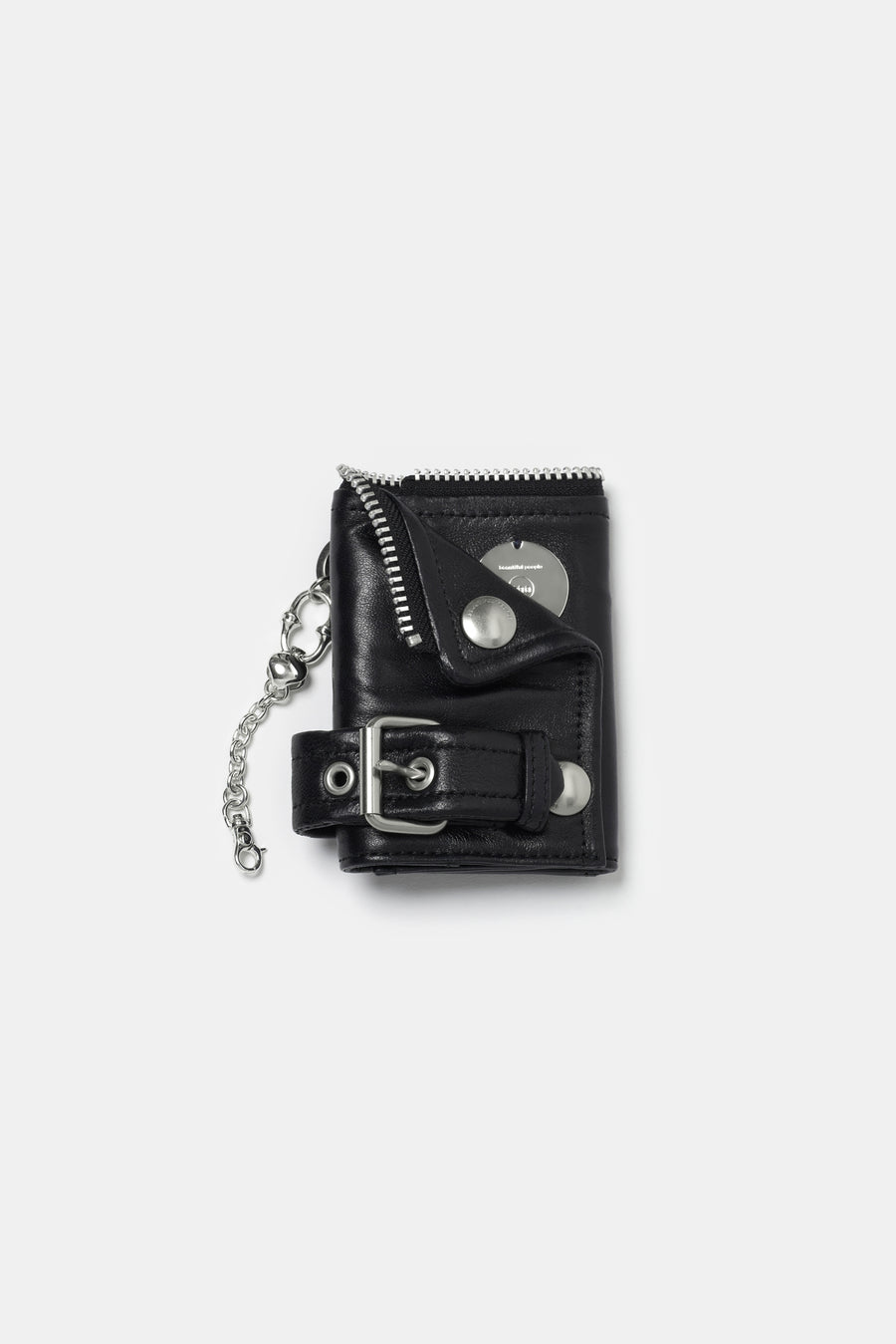 beautiful people × h'eres SPINAL riders petit wallet