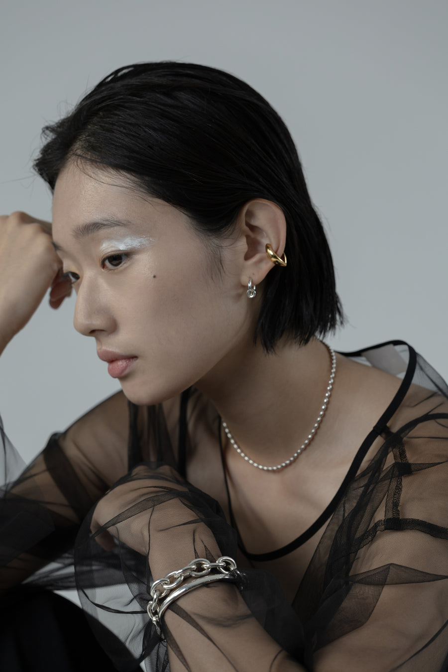 h'eres ICE EAR CUFF イヤーカフ ネックレス heres - アクセサリー