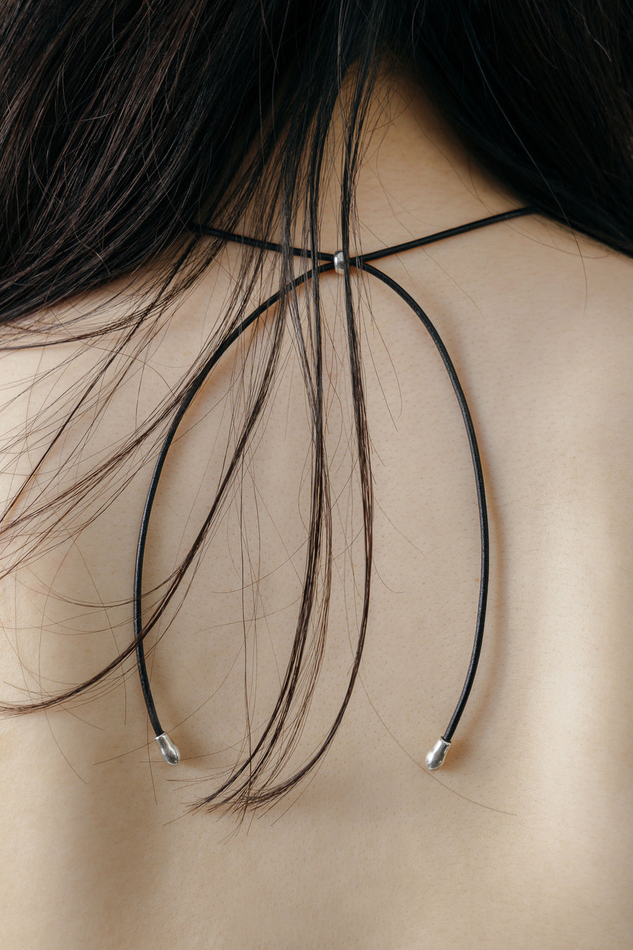 CETACEA LEATHER CHOKER NECKLACE - Main Image