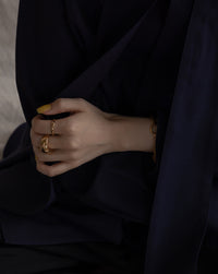 商品画像：ROUND PHOEBE RING GOLD – h'eres 3